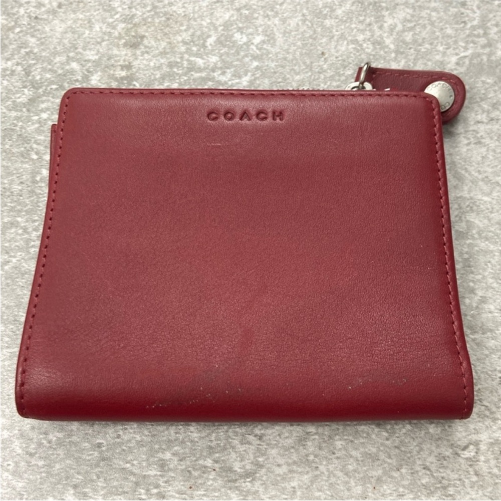Vintage Coach unisex Red Leather Wallet